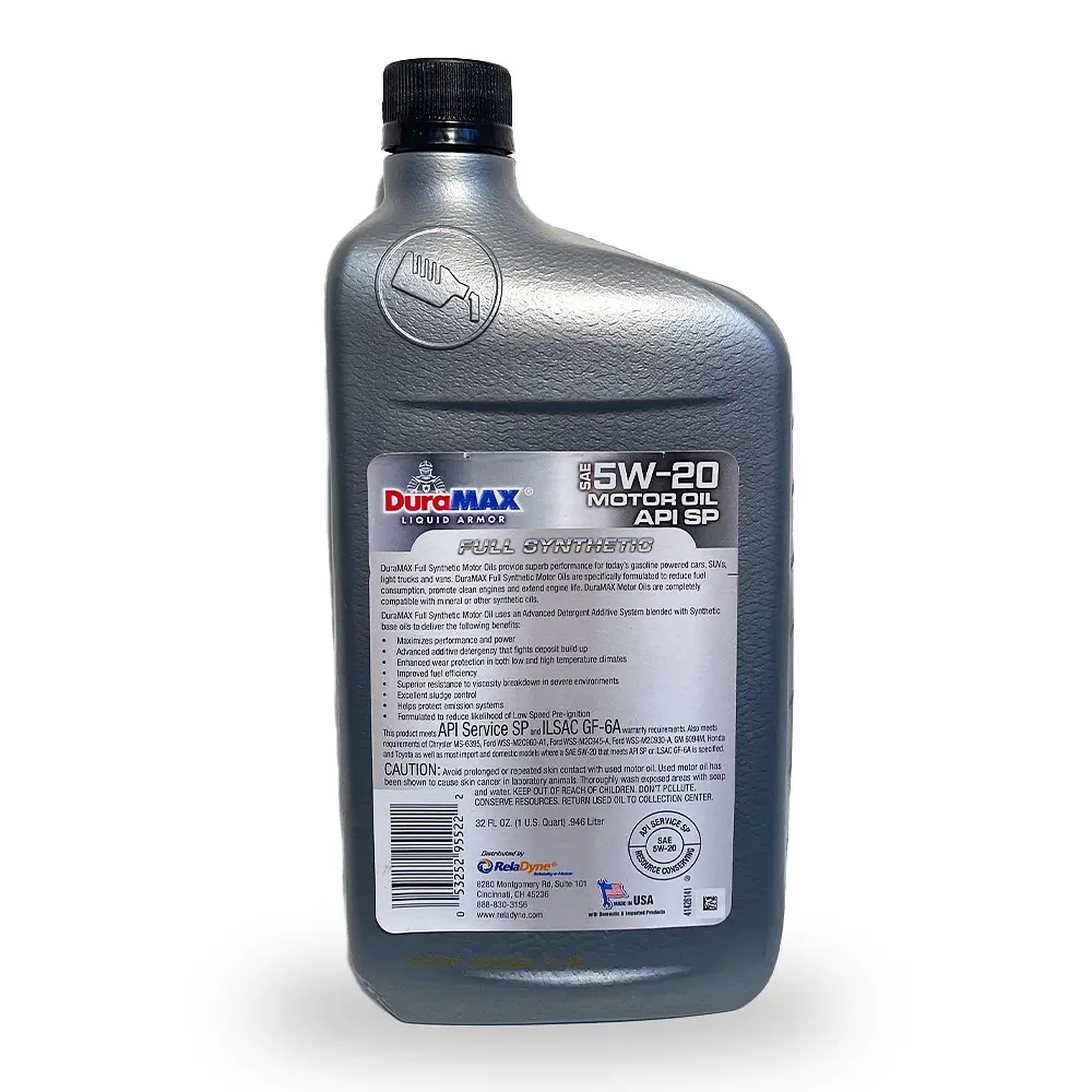 Моторна олива DuraMAX 5W20 FULL SYNTHETIC, 0,946 л. - фото 3