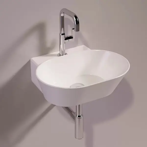 Донний клапан Simas Wave PLCE Glossy white - фото 3