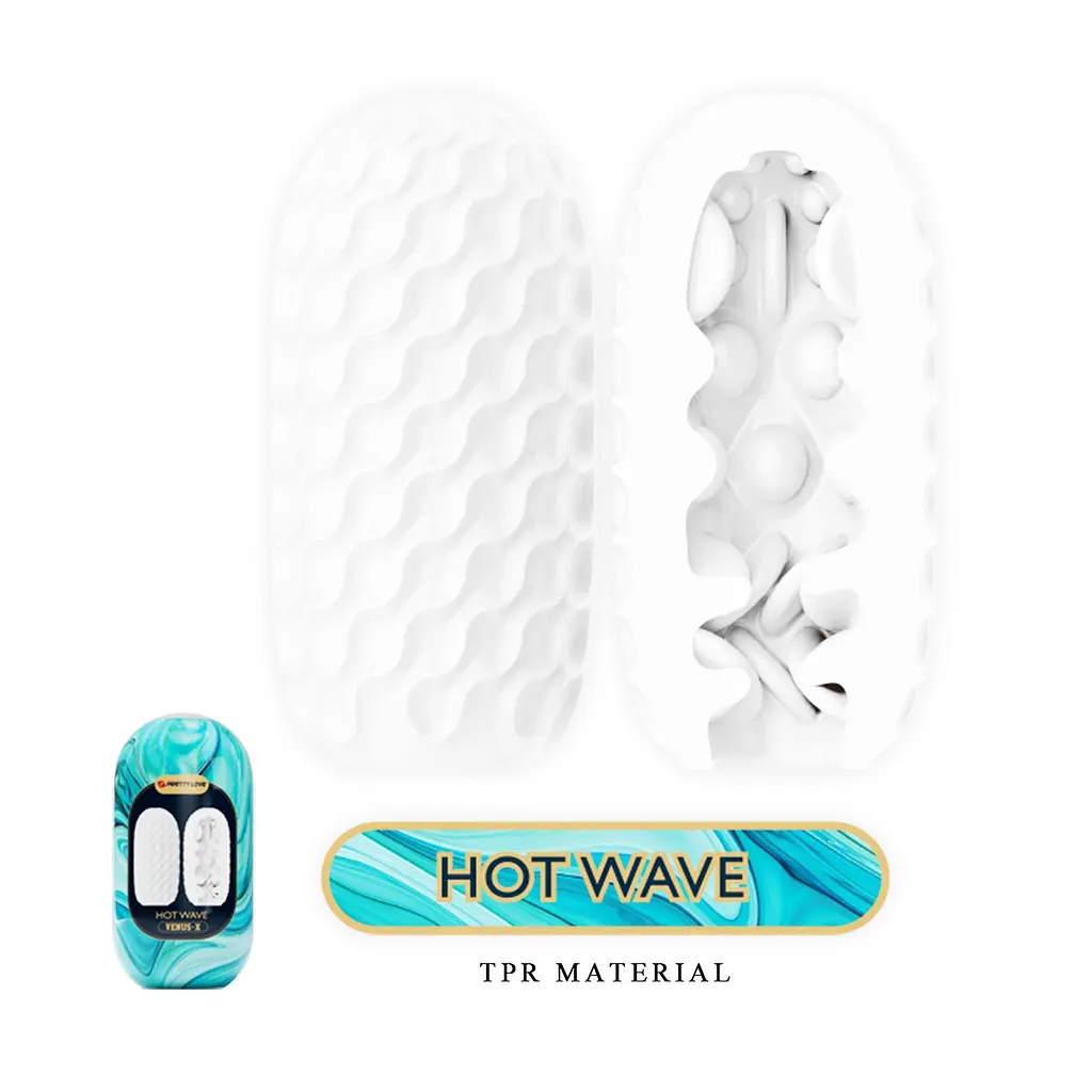 Мастурбатор яйце Pretty Love Hot Wave Venus X Egg білий - фото 3
