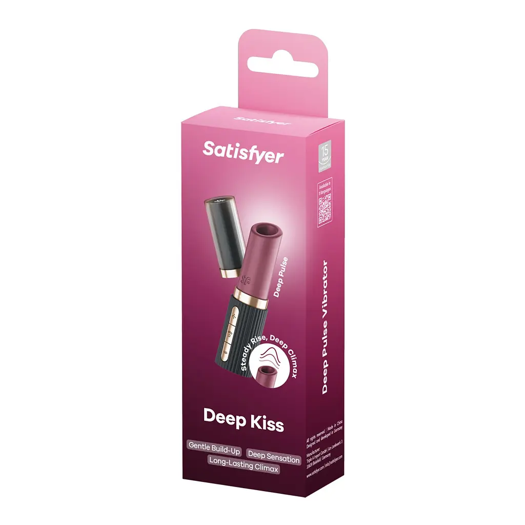 Вакуумний стимулятор клітора Satisfyer Deep Kiss, 11.5 см (рожевий) - фото 7
