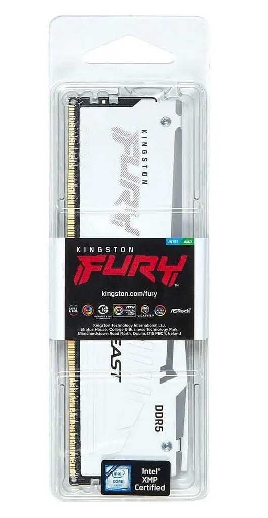 Модуль пам'яті Kingston Fury DDR5 32GB 5200MHz Beast White RGB XMP (KF552C40BWA-32) - фото 4