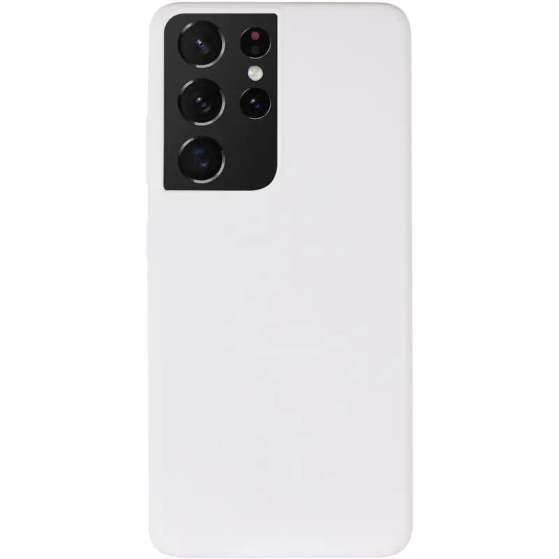 Чохол Silicone Cover Lakshmi (AA) для Samsung Galaxy S21 Ultra Білий / White - фото 2