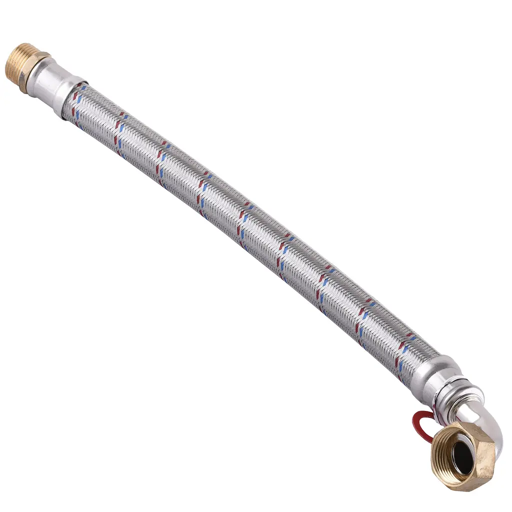 Шланг антивібраційний кутовий Solomon 1″ ЗВ 0,6м HS3001 - фото 2