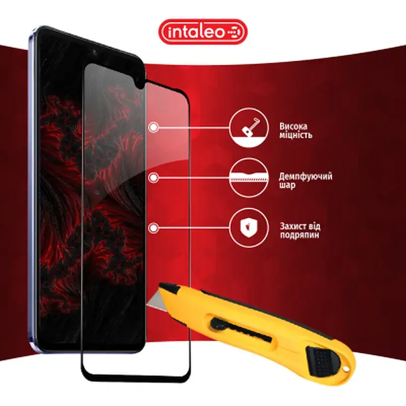 Скло захисне Intaleo Full Glue Vivo V21 (1283126528484) - фото 5
