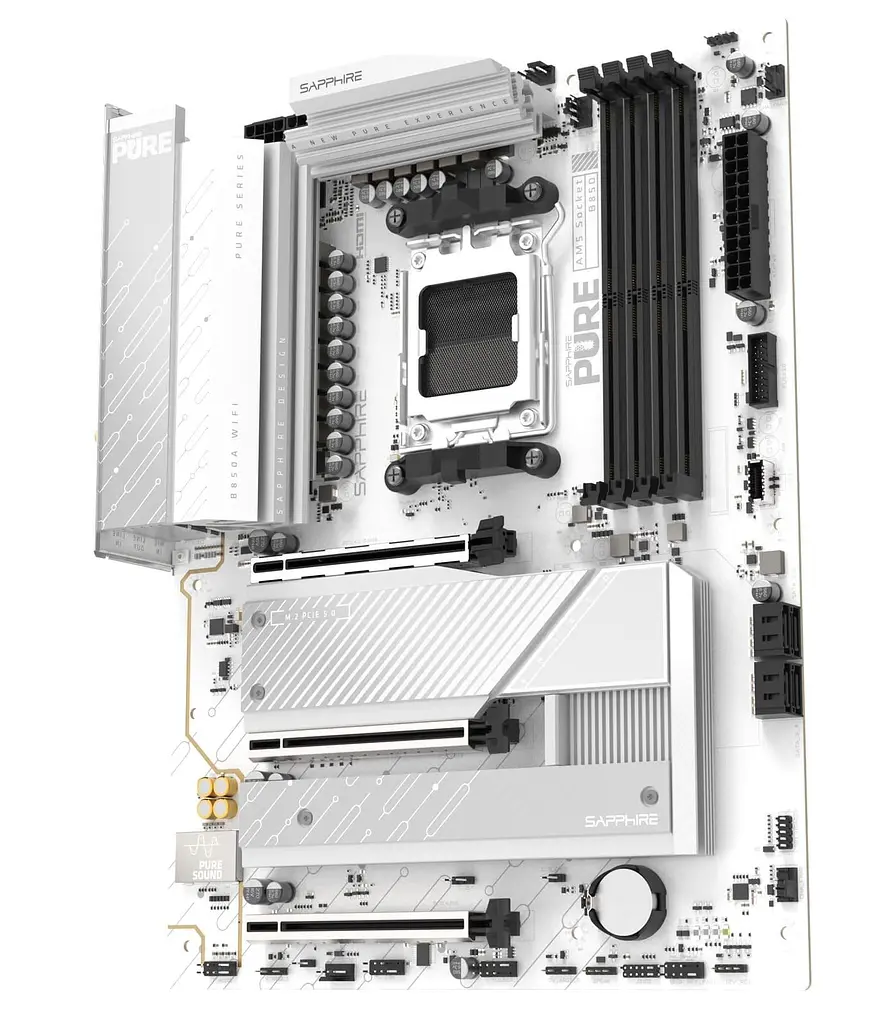 Материнська плата Sapphire PURE B850A WIFI7 (52123-11-40G) (Socket AM5, AMD B850, ATX) - фото 2