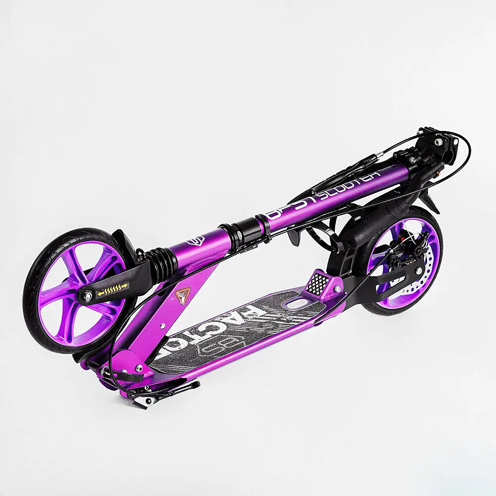 Самокат Best Scooter 80-105х46.5х13.6 см Фиолетовый 000248240 - фото 6