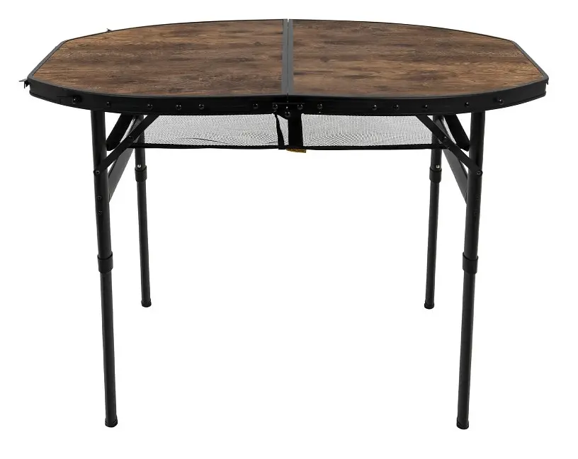 Стіл Bo-Camp Woodbine Oval 100x70 cm Black/Wood look (1404185) - фото 2