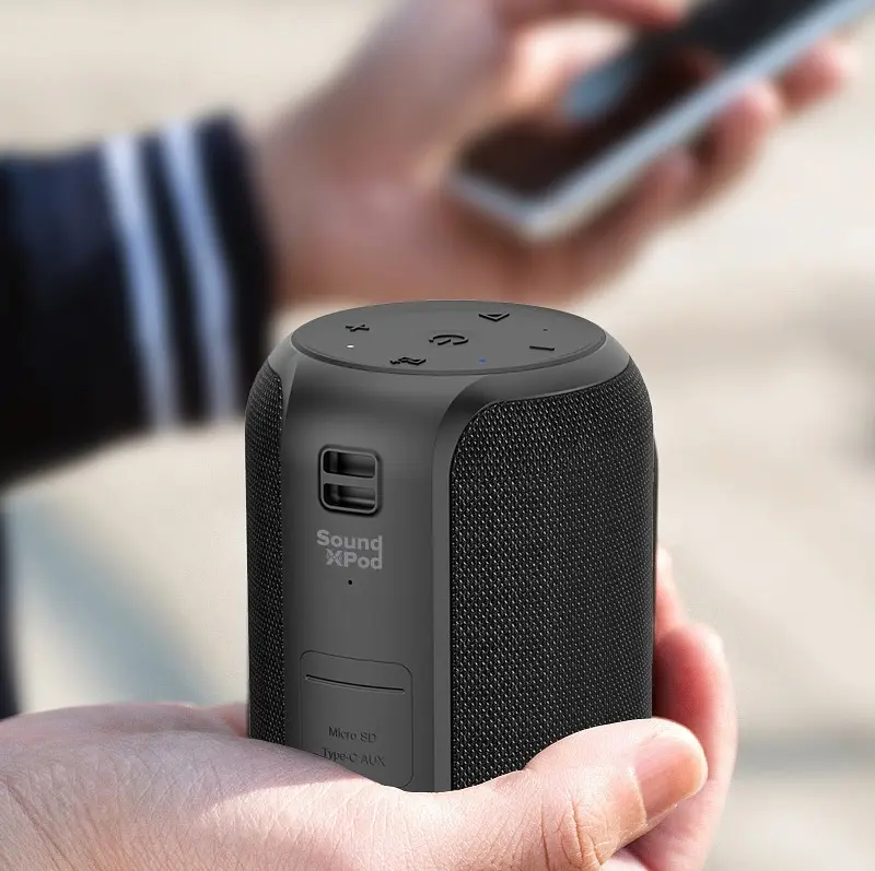 Акустична система 2E SoundXPod TWS, MP3, Wireless, Waterproof Black - фото 9