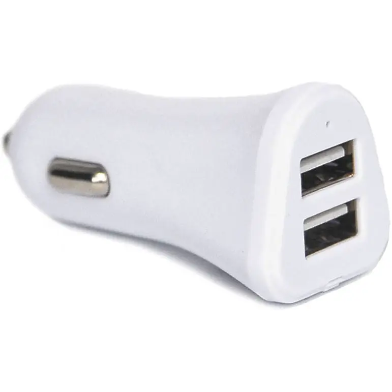 Автомобильное зарядное устройство Florence Smart 2USB 3.1A White - фото 3