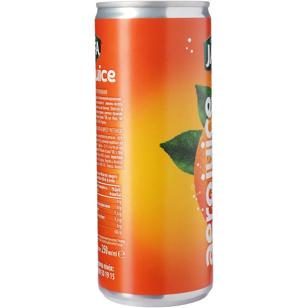 Нектар газований Jaffa Aerojuice Can апельсиновий 0.25 л - фото 3
