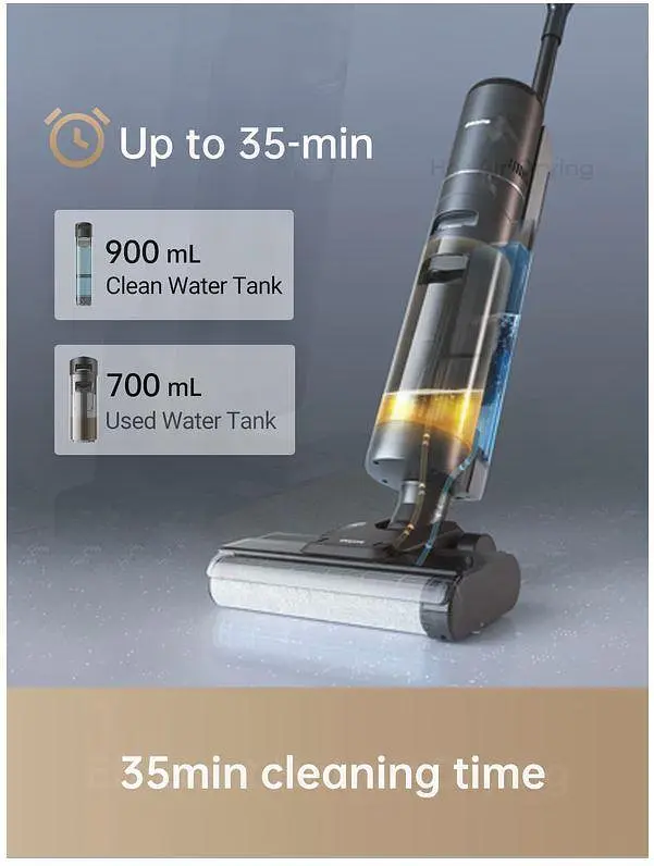 Аккумуляторный моющий пылесос Dreame Wet & Dry Vacuum Cleaner H12S (HHR30B) - фото 5
