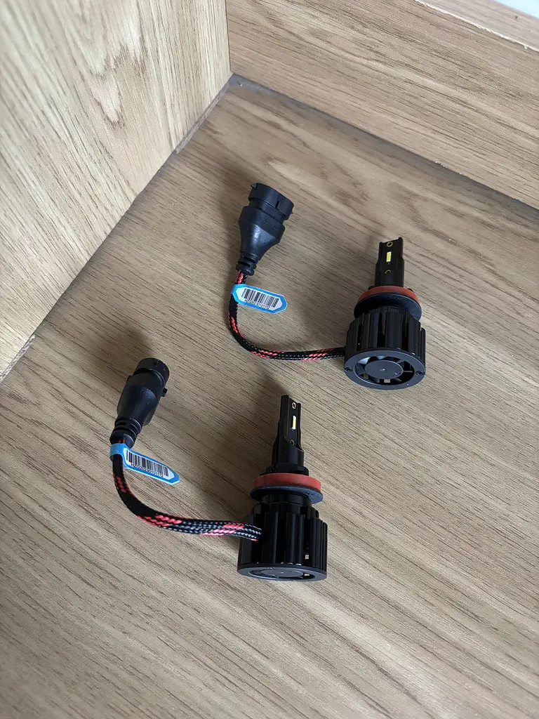 Автомобільні LED лампи H11 світлодіодні 6500K IP67 +300% яскравості активне охолодження комплект 2 шт (SKU-099) - фото 9
