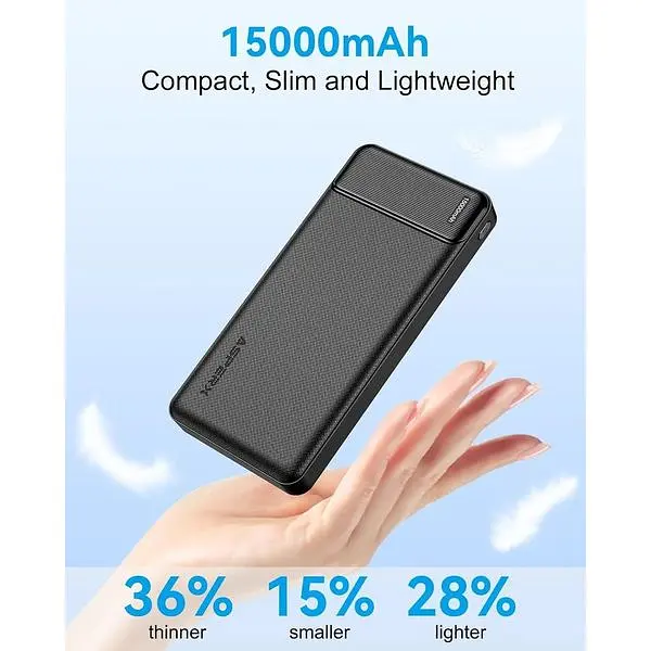 Портативний зарядний пристрій AsperX 15000mAh 22,5W - фото 3