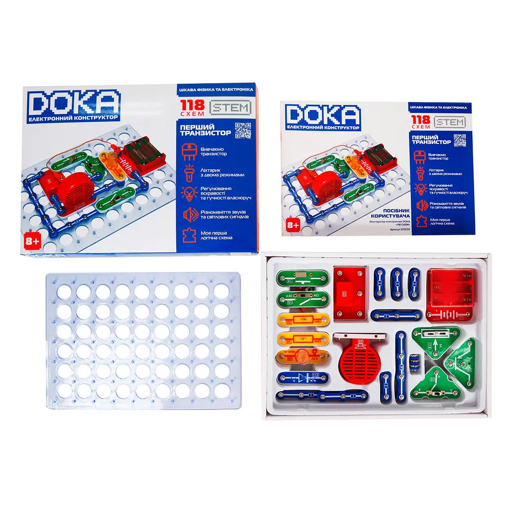 Конструктор электронный Doka Первый транзистор 118 схем - фото 4