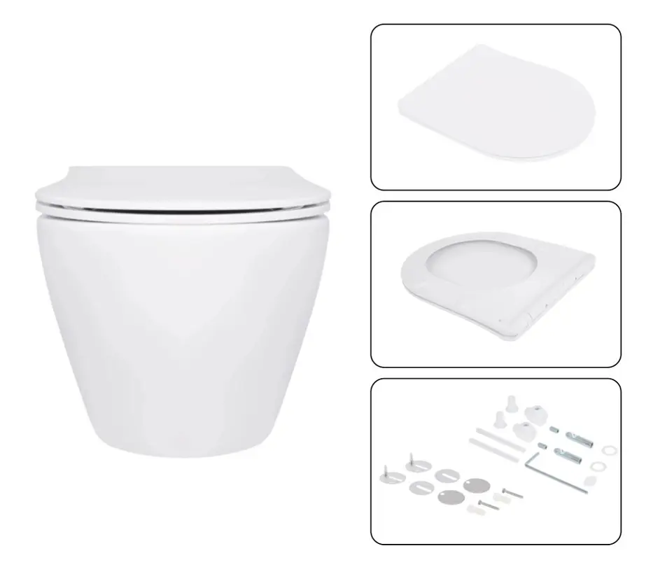 Набір Q-tap Nest 4 в 1 підвісний унітаз Jay Ultra Quiet 520x360x320 + комплект інсталяції QT07335175W48198 - фото 6