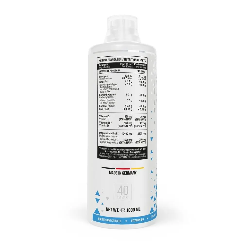 Цитрат магнію MST Nutrition Magnesium Citrate Plus Vitamin B6, 1 л з вітаміном В6 - Вишня - фото 2