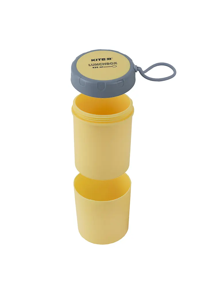 Ланчбокс KITE 450 мл жовтий круглий (K23-187-1) - фото 5
