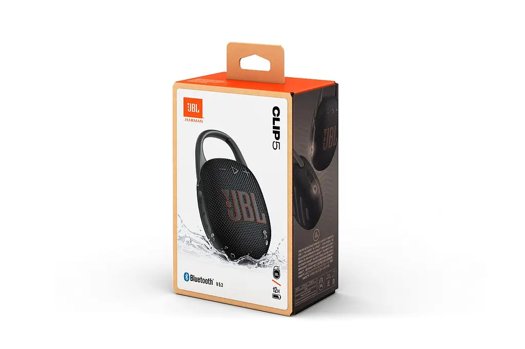 Портативна колонка бумбокс JBL Clip 5 Black - фото 8