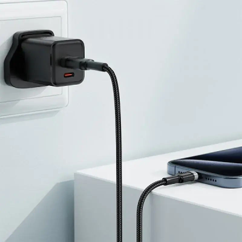 Дата кабель USB 2.0 AM to USB-C 1.2m 60W black Acefast (6974316285144) - фото 5