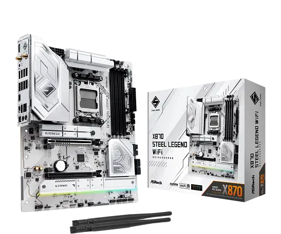 Материнская плата ASRock X870 Steel Legend Wi-Fi Socket AM5 (X870 STEEL LEGEND WIFI) - фото 1