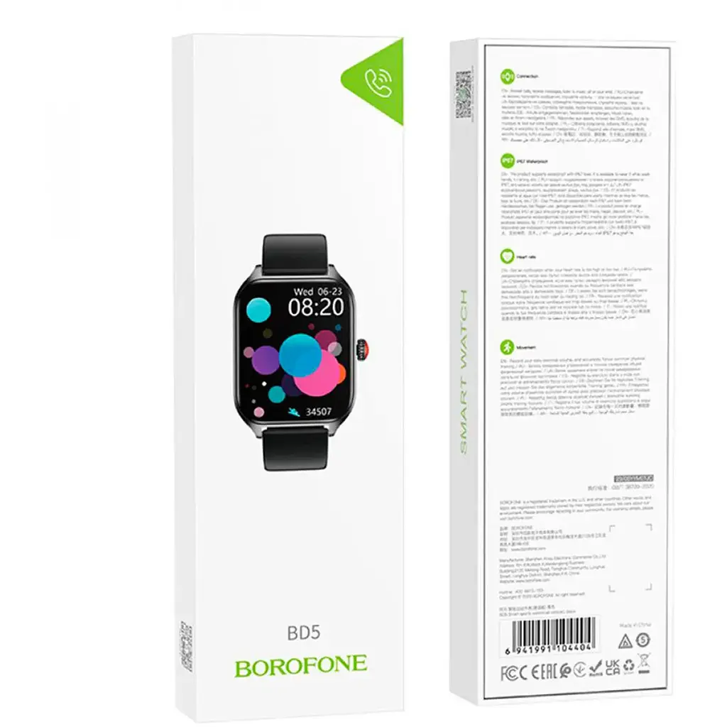 Смарт-часы Borofone BD5 Smart sports watchcall version Black - фото 4