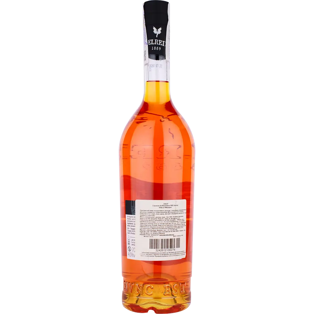 Лікер Aelred 1889 Liqueurs de Mandarine (Мандарин) 40%, 0,7 л - фото 2