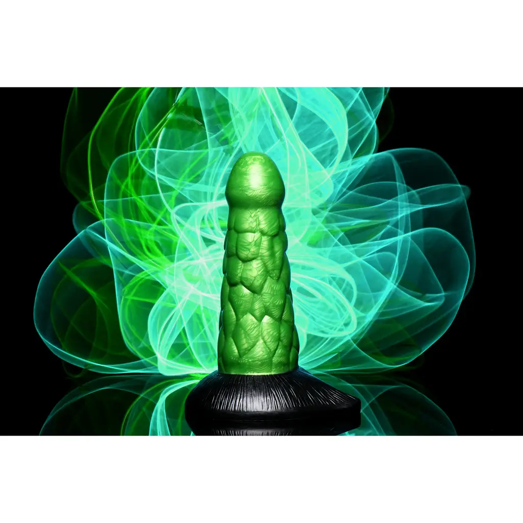 Фантазійний фалоімітатор рептилії Creature Cocks Radioactive Reptile Silicone Dildo, 19.1х6.1 см - фото 5