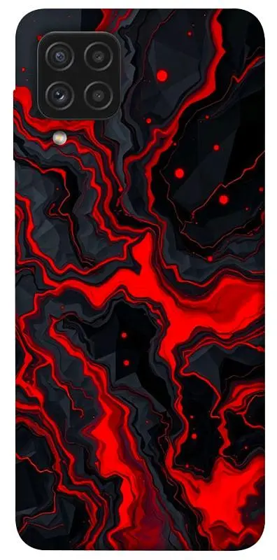 TPU чохол Demsky Black red marble для Samsung Galaxy A22 4G