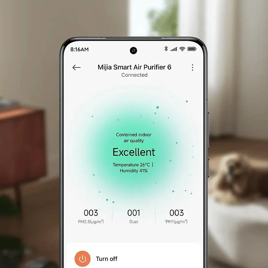 Очищувач повітря MiJia Smart Air Purifier 6 (BHR08MZEU) [168411] - фото 12