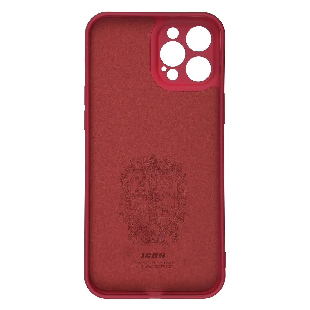 Чехол ArmorStandart ICON для Apple iPhone 12 Pro Max Camera cover Red (ARM57510) - фото 2