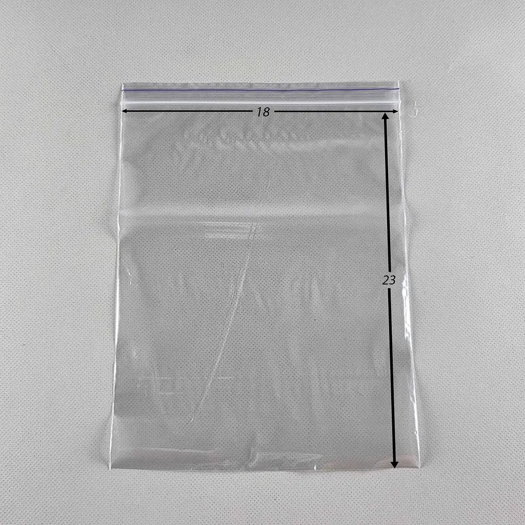 Пакети Zip-Lock прозорі 18x23 см, 100 шт, 50 мкм, поліетиленові пакети із застібкою - фото 2