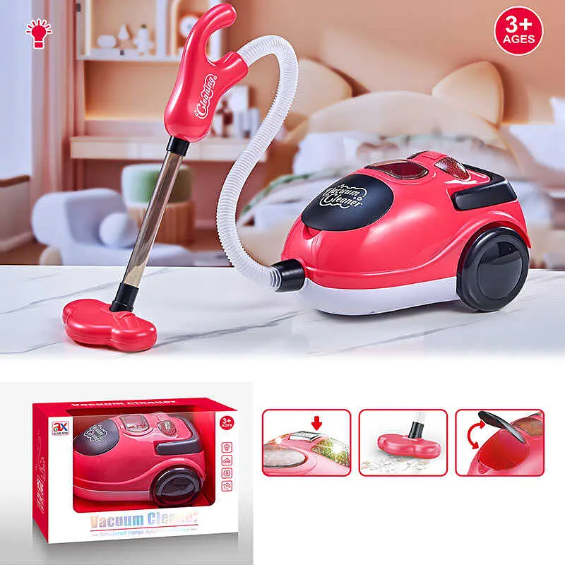 Ігровий пилосос A-Toys з відсіком для сміття, підсвічуванням, шлангом і знімними насадками 8614A - фото 2