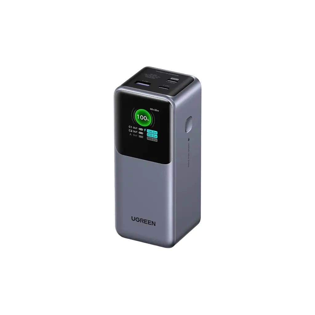 Батарея універсальна Ugreen 20000 mAh 130W Fast Charging Space gray (U_35524B) - фото 2