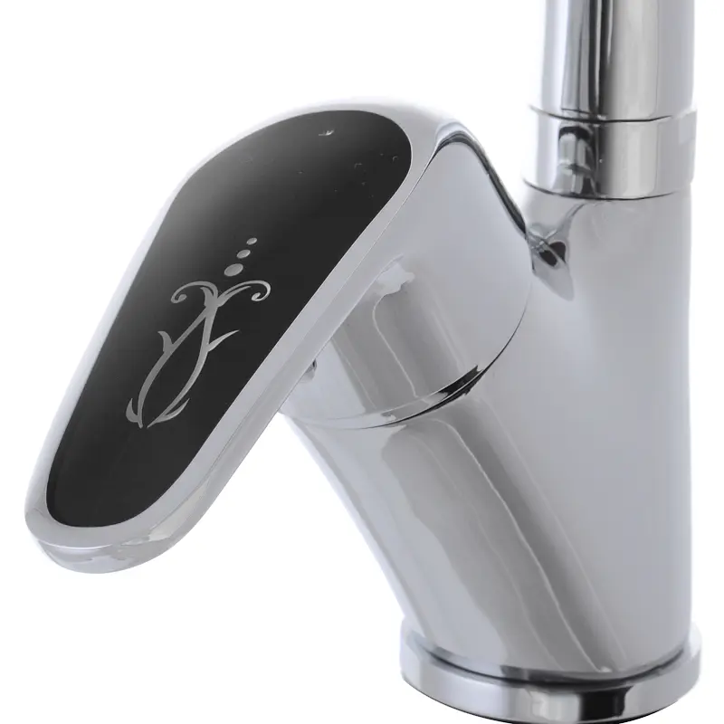 Смеситель для кухни Haiba Magic 011 с черной ручкой HB0676 Хром - фото 4