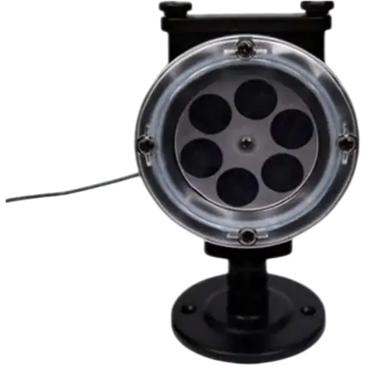 Вуличний лазерний проєктор XPRO Garden Projector Card № ZP1 (24) для Різдва, Нового року, Хелловіну з 12 різними слайдами для свят з пультом чорний (GR-67_438) - фото 3