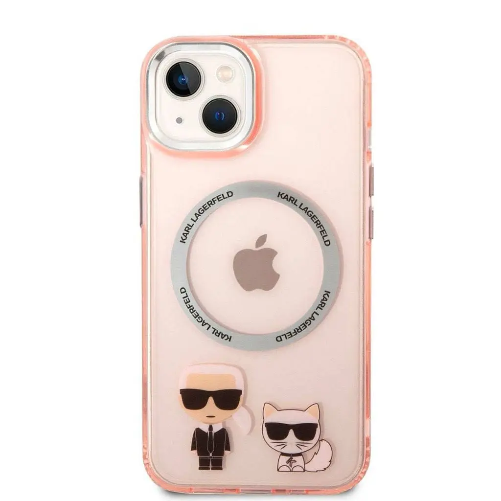 Чехол Karl Lagerfeld MagSafe Karl and Choupette для iPhOne 14 Plus Pink - фото 2