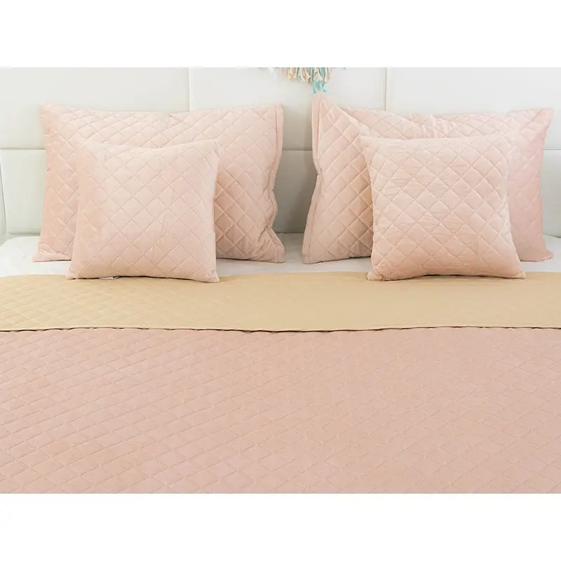 Покривало велюр Apricot Руно ромб 180 х 220 см (340.55 Apricot ромб) - фото 4