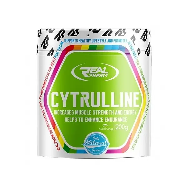 Амінокислота Real Pharm Citrulline, 200 грам - Полуниця-малина