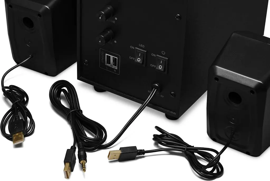 Акустична система 2.1 Redragon Toccata 11Вт, RGB, USB живлення (78149) - фото 2