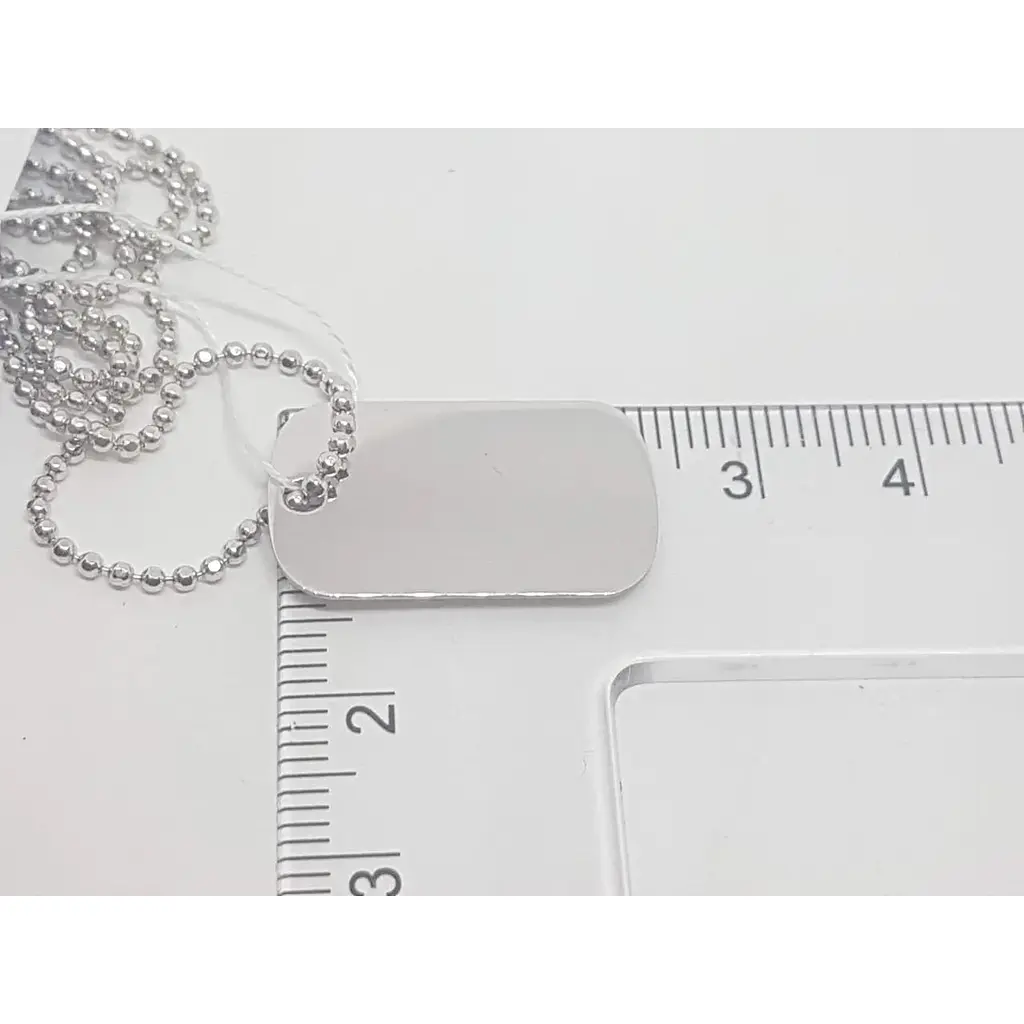 Срібне кольє Аметист для гравірування 2204048 65 - фото 2