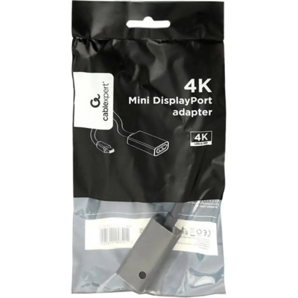 Переходник Mini DisplayPort to DisplayPort Cablexpert (A-mDPM-DPF4K-01) - фото 2
