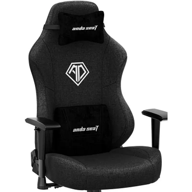 Крісло ігрове Anda Seat Phantom 3 Fabric Size L Black (AD18Y-06-B-F) - фото 7