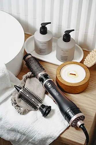 Фен щетка Adler AD 2026, 1200 Вт 2 насадки защита от перегрева 1 шт. черный (33705-IS) - фото 8