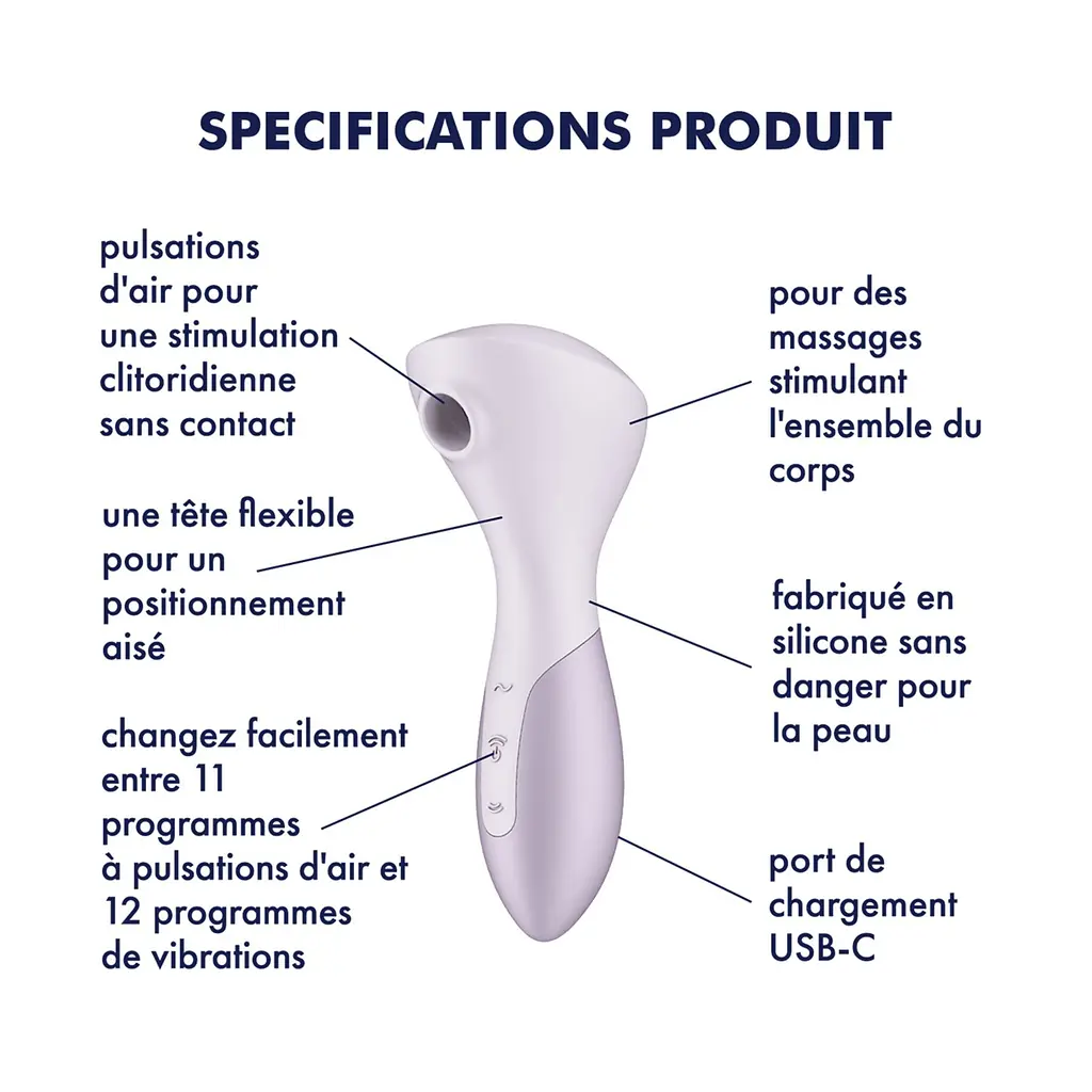 Вібромасажер Satisfyer Wand-erful з вакуумною кліторальною стимуляцією - фото 3