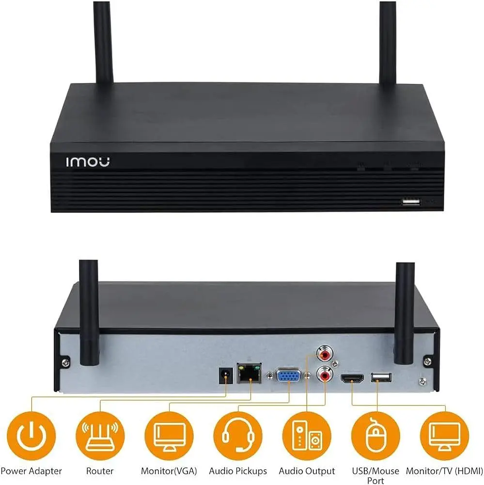 Відеореєстратор IMOU NVR 8 каналів IP Wi-Fi | Full HD 1080P - фото 4