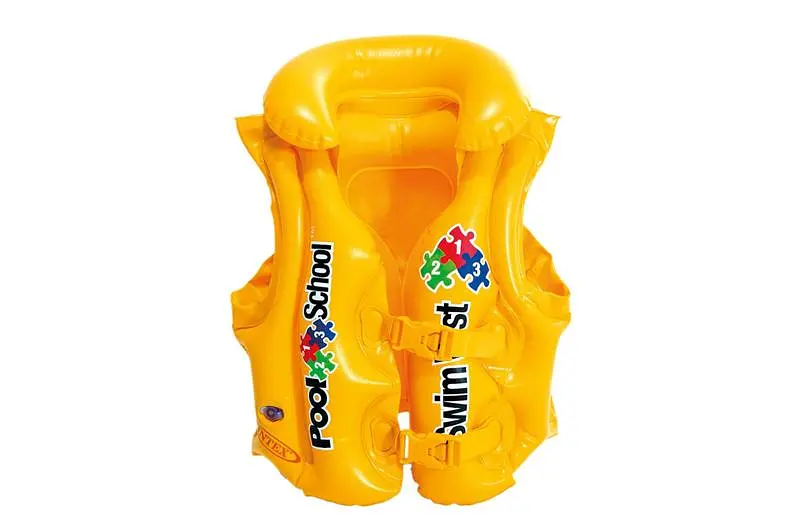 Дитячий надувний жилет для плавання Intex Pool School Deluxe 58660 у коробці 50x47см від 3 до 6 років - фото 2