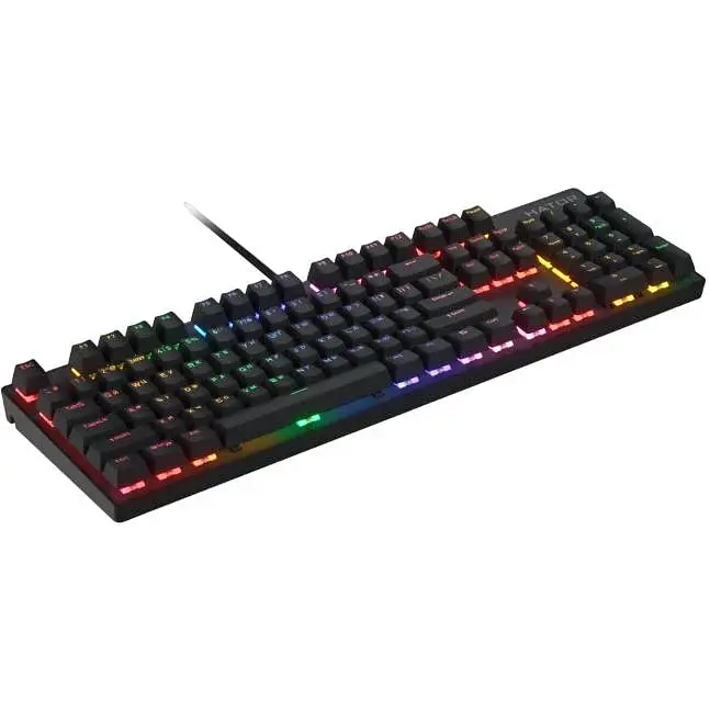 Клавіатура USB HATOR Icefall Mecha HTK104UA Rainbow Black UA - фото 2