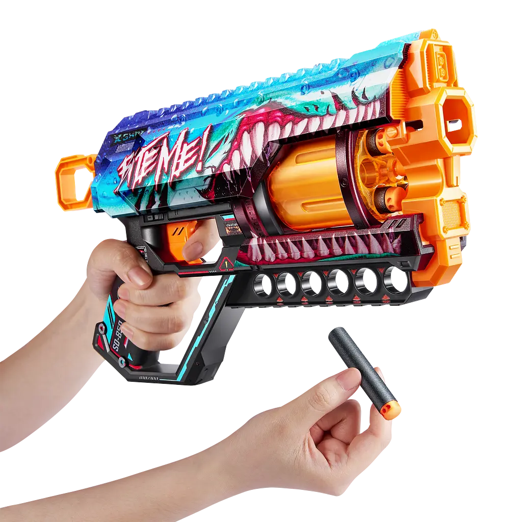 Швидкострільний бластер Zuru X-Shot Skins Griefer Shark Thrasher, 12 патронів (36561В) - фото 5
