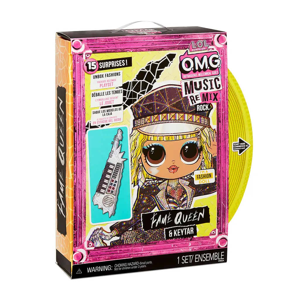 Игровой набор куклой L.O.L. Surprise O.M.G. Remix Rock Королева Сцены, с аксессуарами (577607) - фото 5