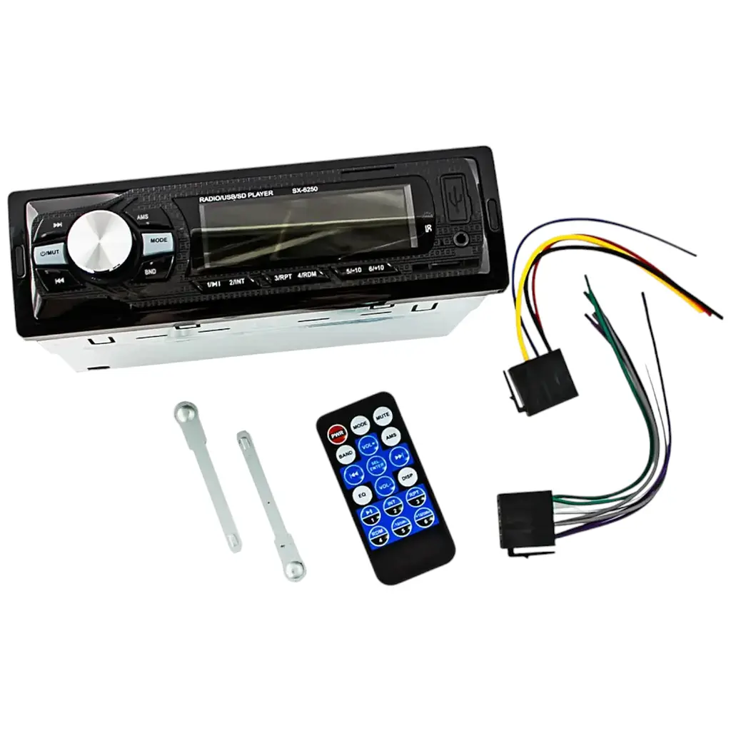 Автомобільна магнітола SX 6250 Bluetooth чорна - фото 3